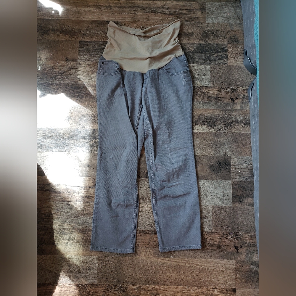 Motherhood Gray Chinos Classic Straight-Leg
